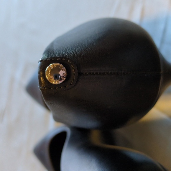 Michael Kors Dorothy Leather Heels Sleek Pointed Toe Rubber Outsole Black W US 5 - Picture 6 of 13